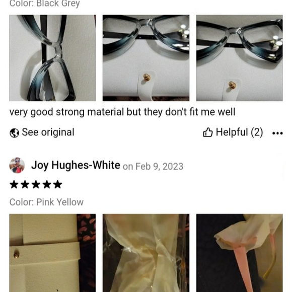 Vintage Polygon Butterfly Cat Eyeglass Frames - Picture 8 of 8